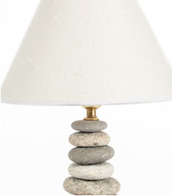 Lamp by Funky Rock Designs.