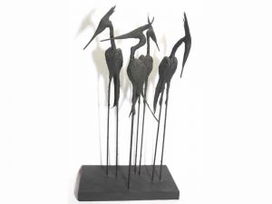 Sculpture of 4 Herons by James R. Pyne.
