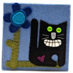 Black Cat by Lynn Holaday Felt & Quilting.