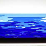 Glassscape entitled "Ocean Counterpoint" by Stone Ridge Glassworks.
